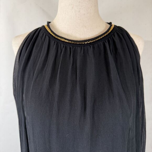 Jo No Fui Black Sleeveless Balloon Hem Dress Size S - Picture 2 of 8